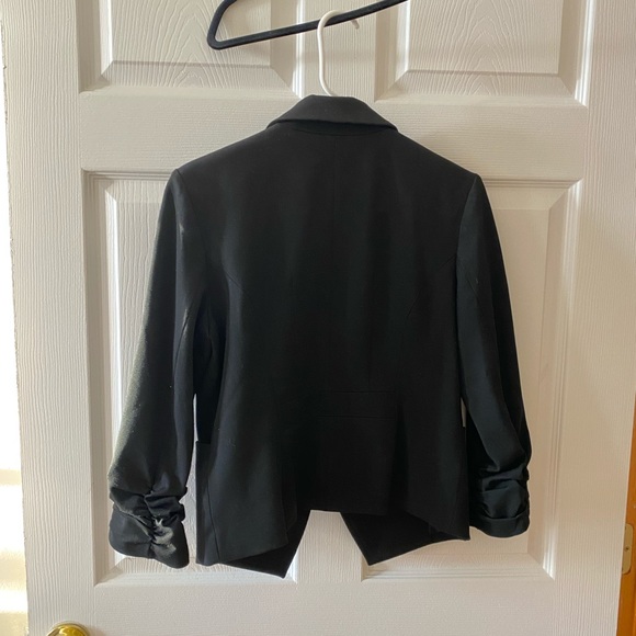 Express Black 3/4 Sleeve Blazer - Picture 2 of 4